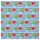 Peace Liebe Neurologie Stoff (Muster)