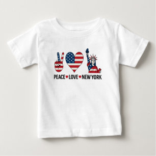 Peace Liebe New York Baby T-shirt
