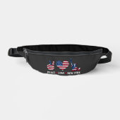 Peace Liebe New York Bauchtasche (Vorderseite)