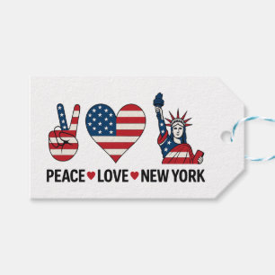 Peace Liebe New York Geschenkanhänger