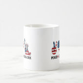 Peace Liebe New York Kaffeetasse (Mittel)