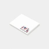 Peace Liebe New York Post-it Klebezettel (angewinkelt)