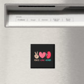 Peace Liebe Niere - Nephrologie Dialysis Tech Nurs Magnet (In Situ (Geschirrspüler))