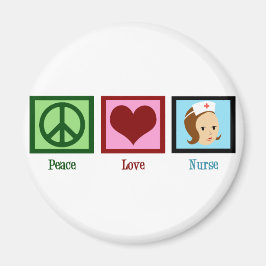 Peace Liebe Nurse Magnet