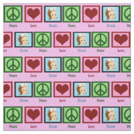 Peace Liebe Nurse Stoff