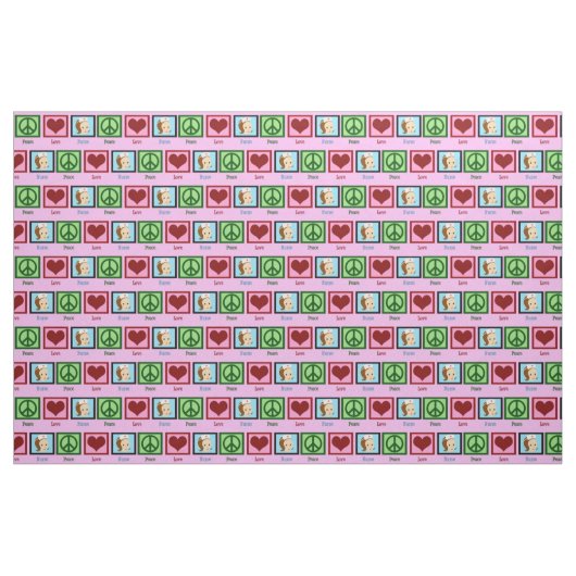 Peace Liebe Nurse Stoff (Fat Quarter (45,7 x 55,9 cm))