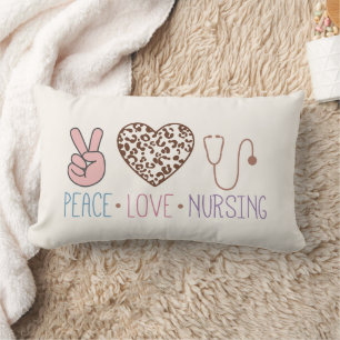 Peace Liebe Nursing Throw Kissen