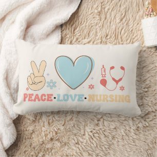 Peace Liebe Nursing Throw Kissen - gemütlich & sti