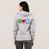 Peace Liebe Nutrition Hoodie (Schwarz voll)