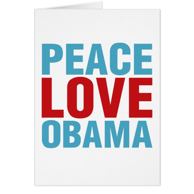 Peace Liebe Obama (Vorne)