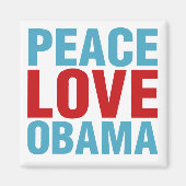 Peace Liebe Obama Magnet (Vorne)