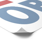 Peace Liebe Obama Poster (Ecke)