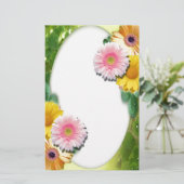 Peace Liebe Office Party dank Pattern farbenfroh Briefpapier (Stehend Vorderseite)