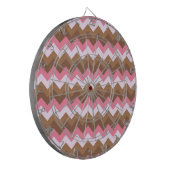 Peace Liebe Office Party dank Pattern farbenfroh Dartscheibe (Vorderseite Links)