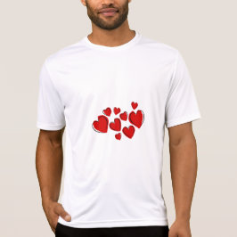 Peace Liebe Office Party dank Pattern farbenfroh T-Shirt