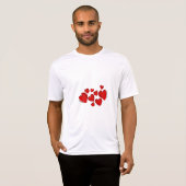 Peace Liebe Office Party dank Pattern farbenfroh T-Shirt (Vorne ganz)