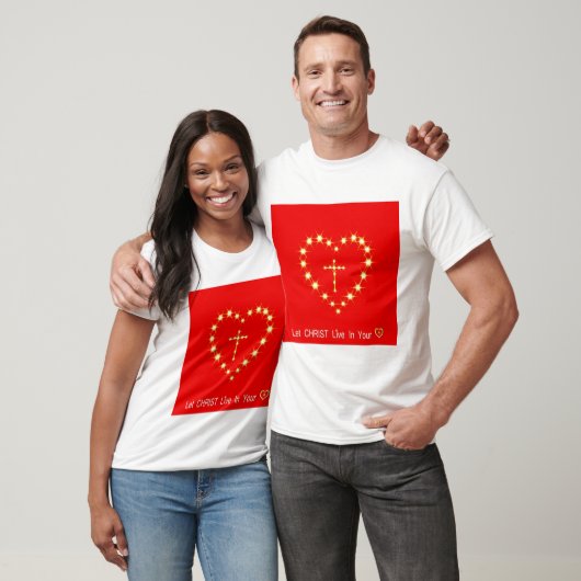 Peace Liebe Office Party dank Pattern farbenfroh T-Shirt (Unisex)