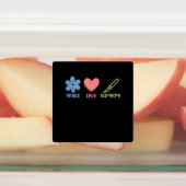 Peace Liebe Operation Doctor Neurology Surgeon Gra Etiketten (Befestigt)