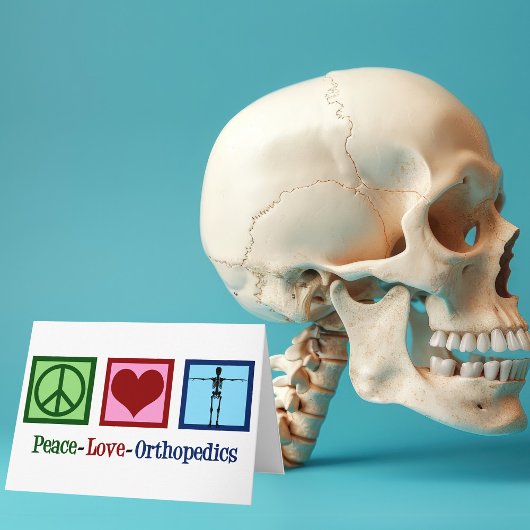 Peace Liebe Orthopädie Feiertagskarte