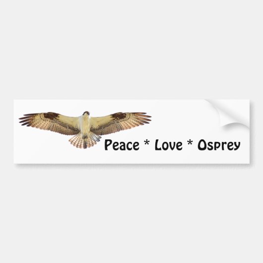 Peace Liebe Osprey Voice Autoaufkleber (Vorne)