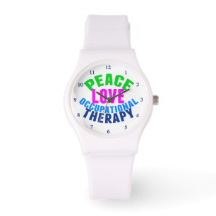 Peace Liebe OT Arbeitstherapeut Armbanduhr