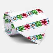 Peace Liebe Owls Krawatte (Gerollt)