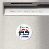 Peace Liebe Oxford Comma English Grammar Spaß Magnet (In Situ (Geschirrspüler))