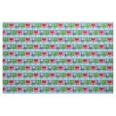 Peace Liebe Panda Bear Stoff (Fat Quarter (45,7 x 55,9 cm))