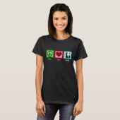 Peace Liebe Panda Bear T-Shirt (Vorne ganz)
