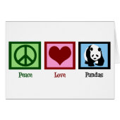 Peace Liebe Pandas (Vorderseite (Horizontal))
