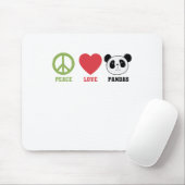 Peace Liebe Pandas Mousepad (Mit Mouse)