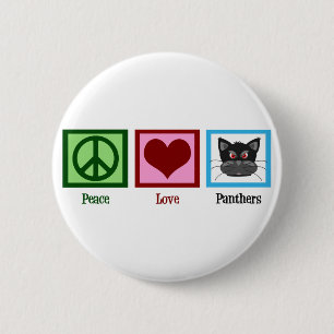 Peace Liebe Panthers Button