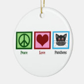 Peace Liebe Panthers Keramikornament (Links)