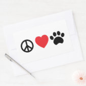 Peace Liebe Paw Sticker (Umschlag)