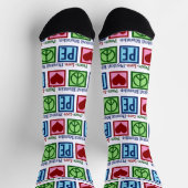 Peace Liebe PE Physischer Bildung Lehrer Socken (Oben)