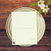 Peace Liebe Peach Retro Groovy 18. Happy Birthday Postkarte