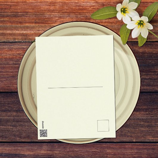 Peace Liebe Peach Retro Groovy 18. Happy Birthday Postkarte