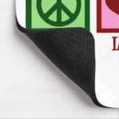 Peace Liebe Penguins Mousepad (Ecke)