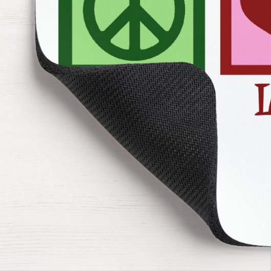 Peace Liebe Penguins Mousepad (Ecke)