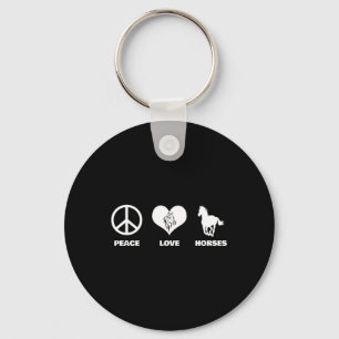 Peace Liebe Pferde Reitsport Reiten Schlüsselanhänger