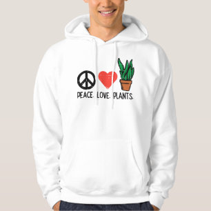 Peace Liebe Pflanze Gartenarbeit Hippie Gardener M Hoodie