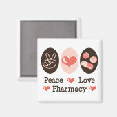 Peace Liebe Pharmacy Magnet (Vorderseite/Rückseite)
