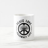 Peace Liebe Pharmacy Technicer Apotheker Kaffeetasse (Mittel)
