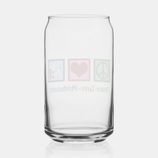 Peace Liebe Phlebotomie Niedlich Phlebotomist Dosenglas (Rückseite)