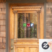 Peace Liebe Phlebotomie Niedlich Phlebotomist Fensteraufkleber (Haustür)