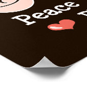 Peace Liebe Physical Poster (Ecke)