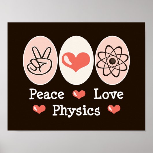 Peace Liebe Physical Poster (Vorne)
