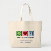 Peace Liebe Physical Therapy Custom PT Office Jumbo Stoffbeutel (Vorne)