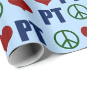 Peace Liebe Physical Therapy PT Pattern Geschenkpapier (Rolleneckpunkt)