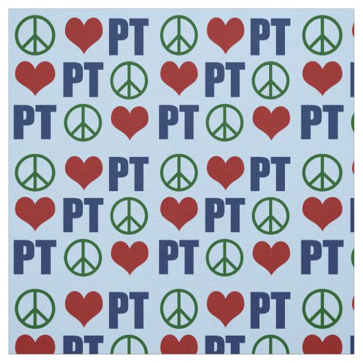 Peace Liebe Physical Therapy PT Pattern Stoff (Muster)